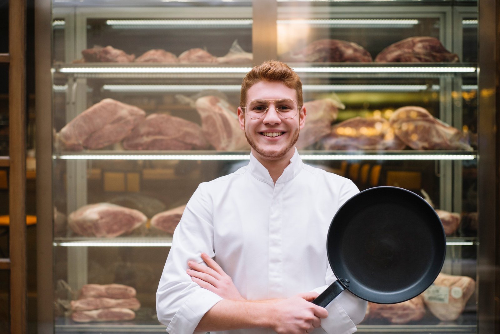 Chef in love with his job